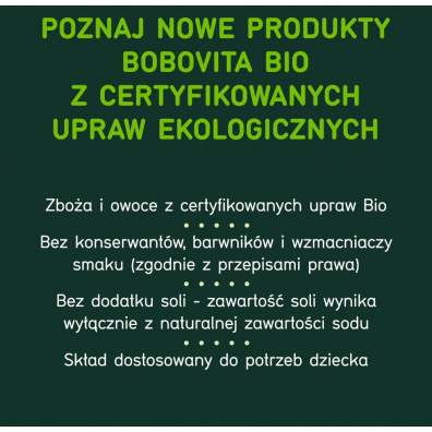 BoboVita Kaszka bezmleczna penoziarnista wielozboowa z bananem i truskawk po 8 miesicu 200 g Bio