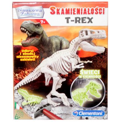 Naukowa zabawa. Skamieniaoci T-Rex Fluo Clementoni