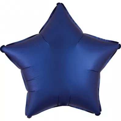Amscan Balon foliowy Lustre Navy niebieski gwiazda 48cm