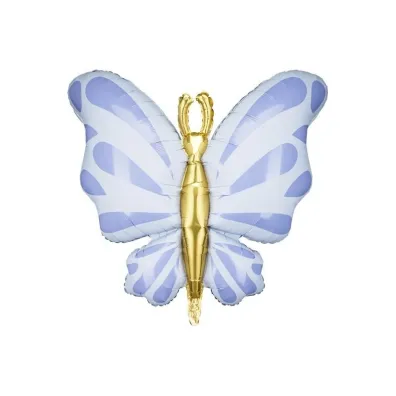 PartyDeco Balon foliowy Motyl b��kit 69x69cm