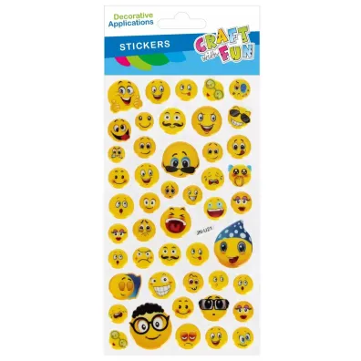 Starpak Naklejki wypuk�e Emotki CRAFT WITH FUN 567336