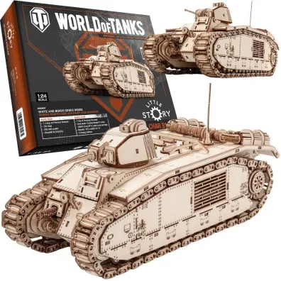 Puzzle drewniane 3D - Char B1 Little-Story