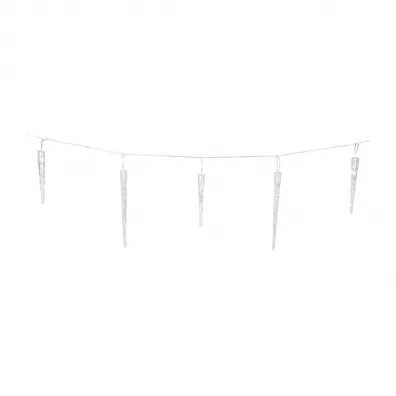 H&S Decoration Lampki Sople 72 led zimny + timer biay