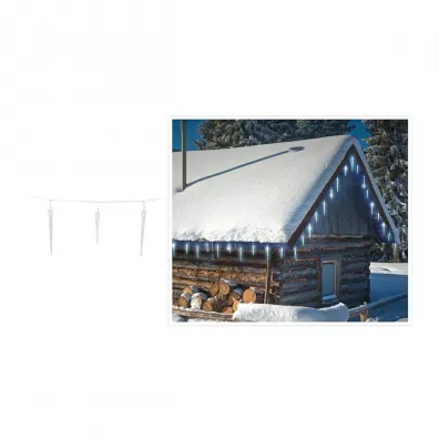 H&S Decoration Lampki Sople 72 led zimny + timer biay