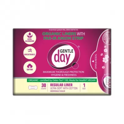 Gentle Day Pantiliners With Far-IR Anion Strip wk�adki higieniczne z paskiem anionowym eco 30 szt.