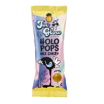 Joe Glow Lizak kulka holo pops o smaku ananasowym z witamin� d i c bez cukru bezglutenowy 8 g