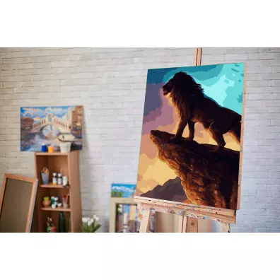 Twoje Hobby Malowanie po numerach - Lew na g�rze 40x50cm