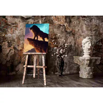 Twoje Hobby Malowanie po numerach - Lew na g�rze 40x50cm
