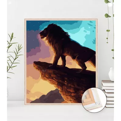 Twoje Hobby Malowanie po numerach - Lew na g�rze 40x50cm