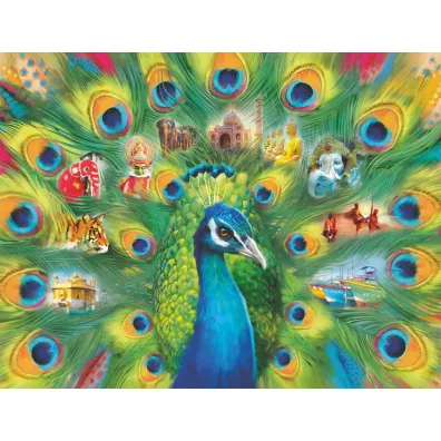 Puzzle 2000 el. Pawia Kraina Ravensburger