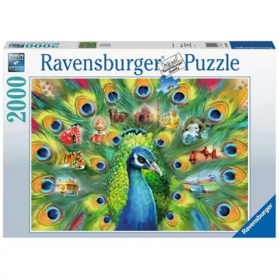 Puzzle 2000 el. Pawia Kraina Ravensburger