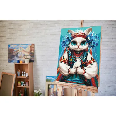 Twoje Hobby Malowanie po numerach - Kot Volya 40x50cm