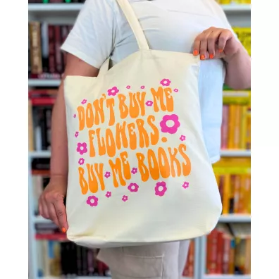 Torba bawe�niana YOUNG: BOOKS NOT FLOWERS