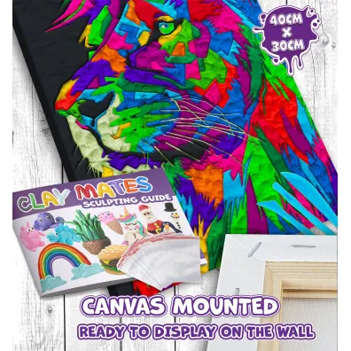 Splat Planet Zestaw do wyklejania plastelin� - Lew