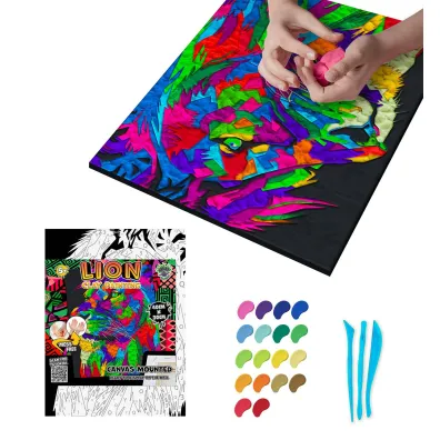 Splat Planet Zestaw do wyklejania plastelin� - Lew