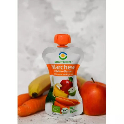 Bio Food Mus marchew + jabko + banan 120 g Bio