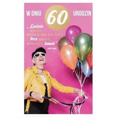 AbCard Kartka okoliczno�ciowa Urodziny 60 P14