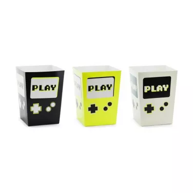 PartyDeco Pude�ka na popcorn Play 7 x 7 x 12cm 6 szt.