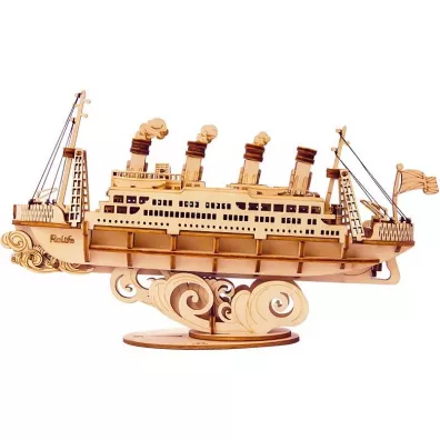 Robotime Puzzle Drewniane 3D Statek Wycieczkowy