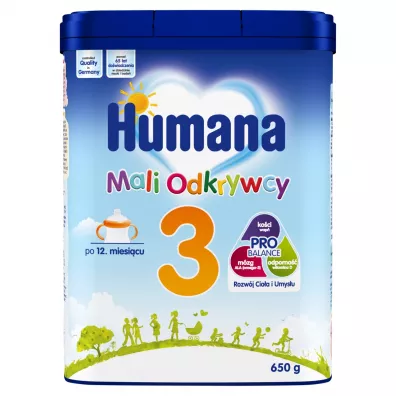 Humana 3 Mali Odkrywcy Nap�j mleczny w proszku po 12. miesi�cu 650 g