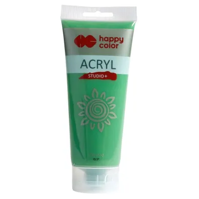Happy Color Farba akrylowa Studio ziele� chromowa 200ml