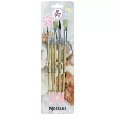 Beniamin P�dzelki z naturalnego w�osia The Sweet Pets 5 szt.