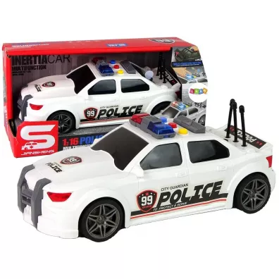 Policja 1:16 z d�wi�kiem bia�a LeanToys