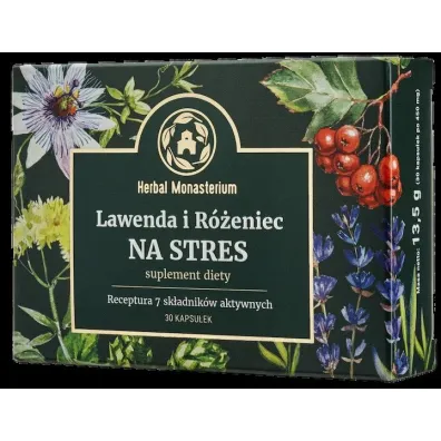 Herbal Monasterium Lawenda i r�eniec na stres - suplement diety 30 kaps.