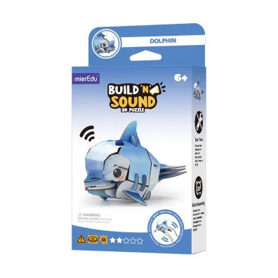 Puzzle 3D Buduj i s�uchaj Delfin mierEdu
