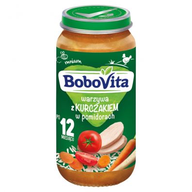 BoboVita Warzywa z kurczakiem w pomidorach 1-3 lata 250 g