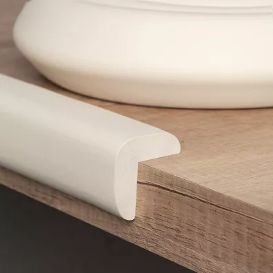 Sipo Piankowa ta�ma zabezpieczaj�ca ostre kraw�dzie mebli L-kszta�t ecru