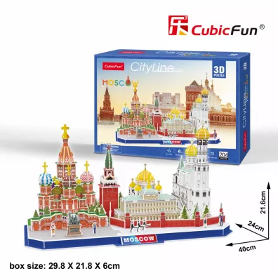 Puzzle 3D 107 el. City Line Moscow Cubic Fun