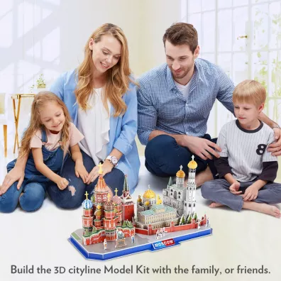 Puzzle 3D 107 el. City Line Moscow Cubic Fun