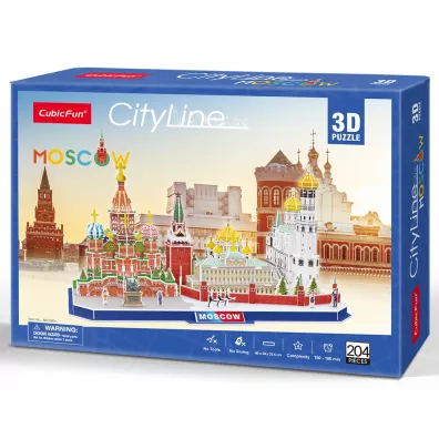 Puzzle 3D 107 el. City Line Moscow Cubic Fun