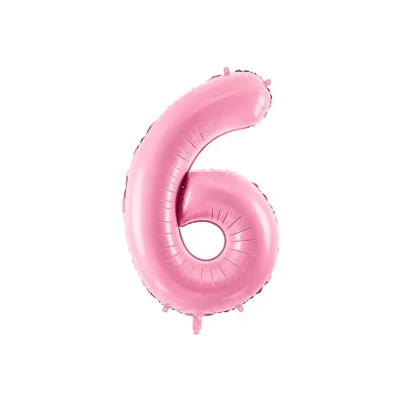 PartyDeco Balon foliowy 6 r�owy 86cm
