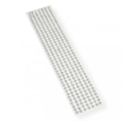 Polsirhurt Kryszta�ki samoprzylepne srebrne 6mm