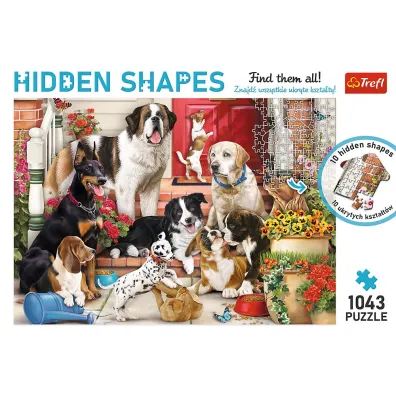 Puzzle Hidden Shapes 1043 el. Psia zabawa Trefl