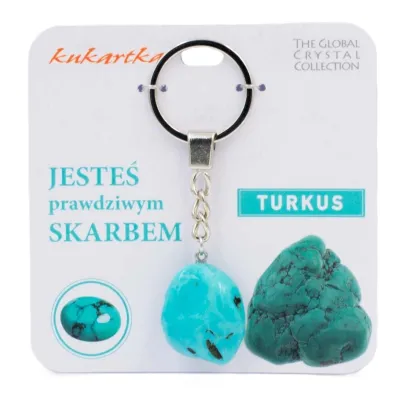 Kukartka Brelok Jeste� skarbem turkus