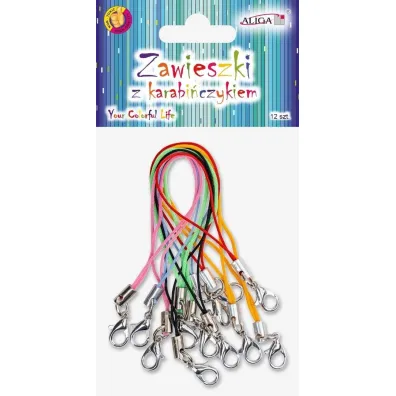 Zawieszki z karabi�czykiem 7cm