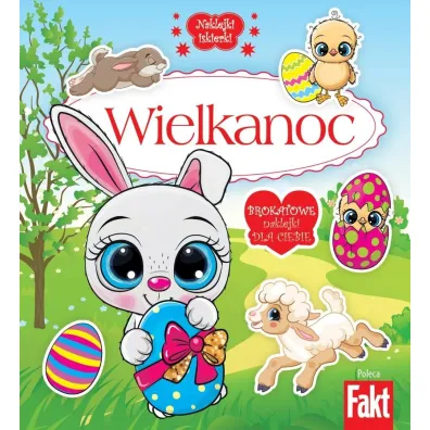 Naklejki iskierki z brokatem. Wielkanoc