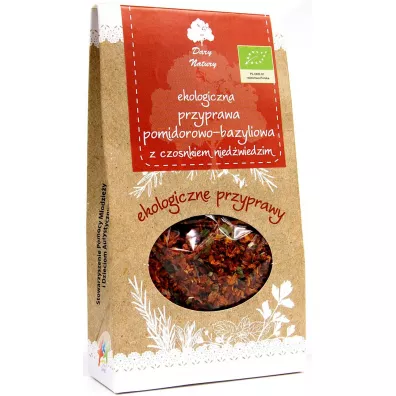 Dary Natury Przyprawa pomidorowo-bazyliowa z czosnkiem nied�wiedzim 40 g Bio