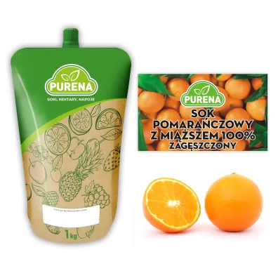 Purena Koncentrat soku pomara�czowego z mi��szem 100% zag�szczony na 5l 1 kg