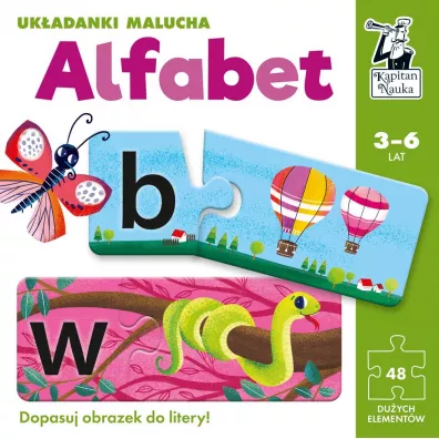 Puzzle Kapitan Nauka. Ukadanki malucha. Alfabet Edgard