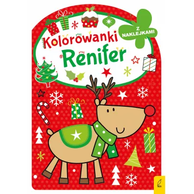 Kolorowanka z wykrojnikiem. Renifer