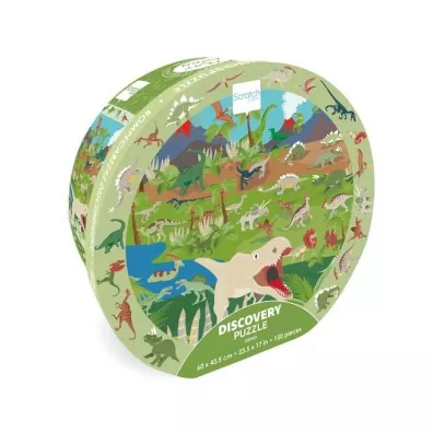 Puzzle obserwacyjne 150 el. Dinozaury Scratch