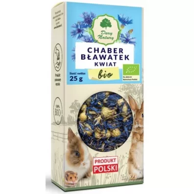 Dary Natury Kwiat chaber b�awatek dla kr�lik�w i gryzoni 25 g bio