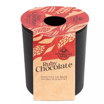 Pavoncella �wieczka sojowa Pow�chaj mnie Ruby Chocolate czarn 130 ml