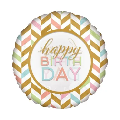 Amscan Balon foliowy Celebration Jumbo pastel 71x71cm