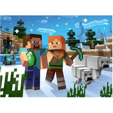 Puzzle 4x100 el. Minecraft Ravensburger