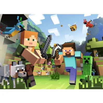 Puzzle 4x100 el. Minecraft Ravensburger